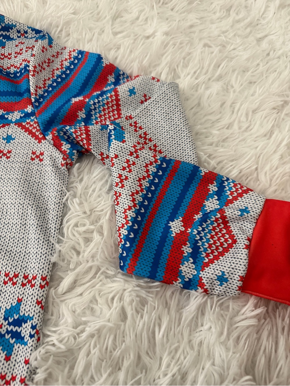 Mainfini Ugly Christmas Sweater Oversized M Merry Christmas Reindeer - Picture 3 of 5
